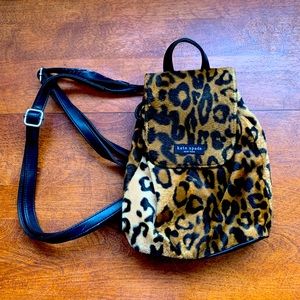 Kate Spade Faux Leopard Mini Backpack